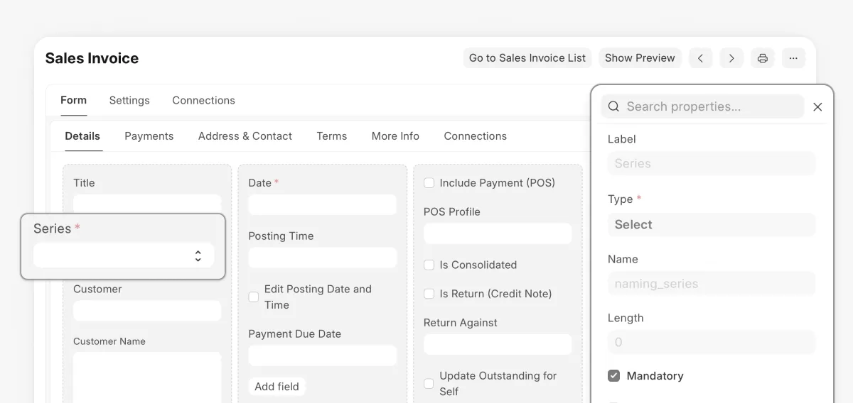 Enterprise Web Application UI